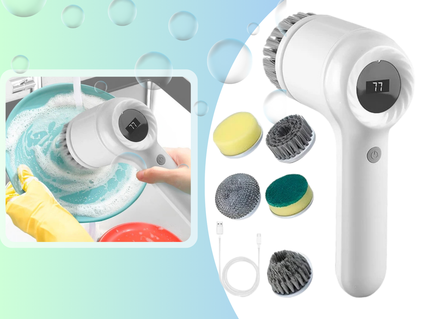 CEPILLO ELECTRICO TURBO BRUSH 5 EN 1®